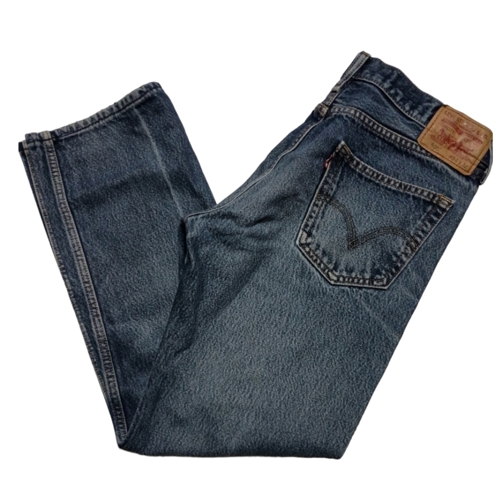 Men's Levi's 505 Straight Leg Jeans Size 34X32